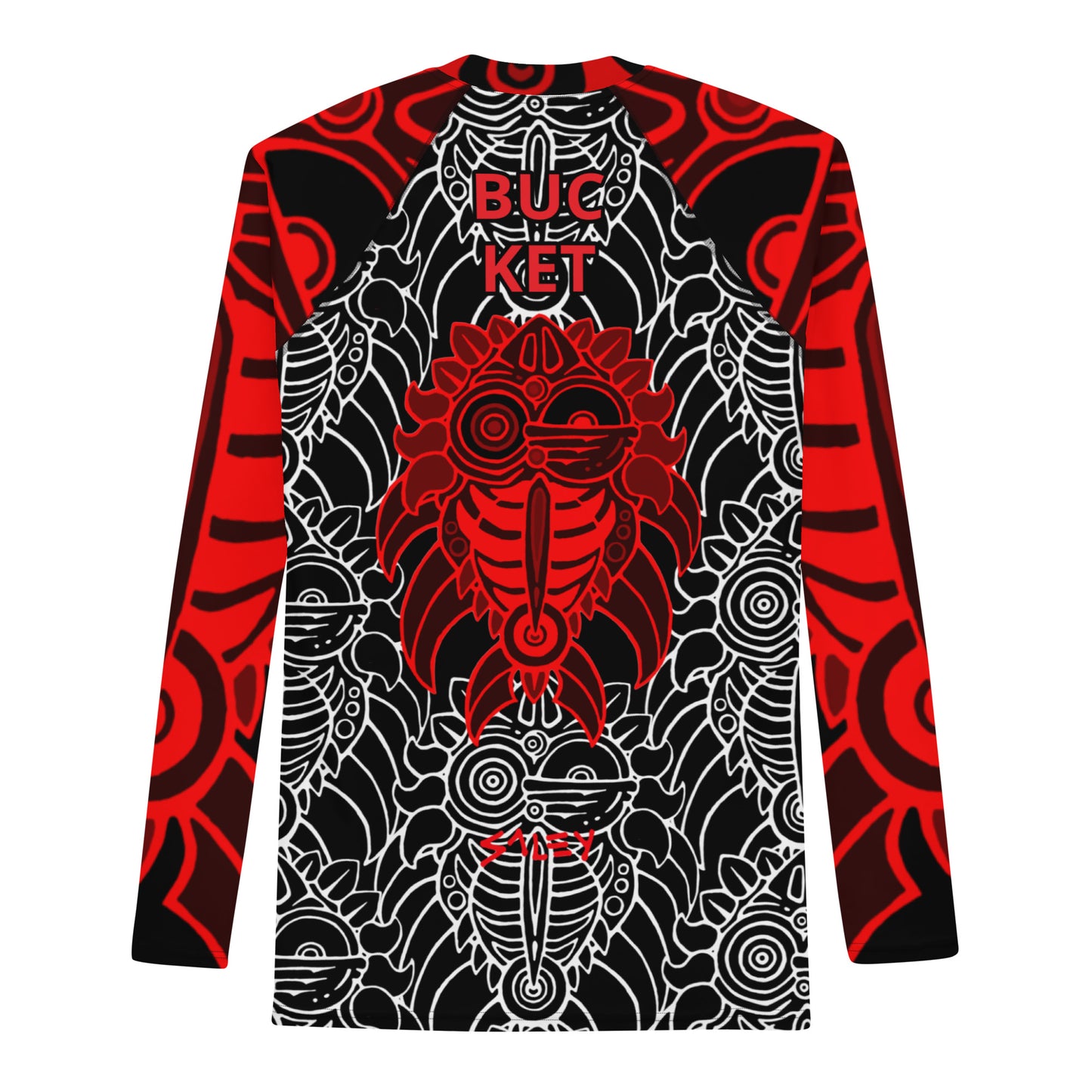 Red Bucket McRib Men's Rash Guard