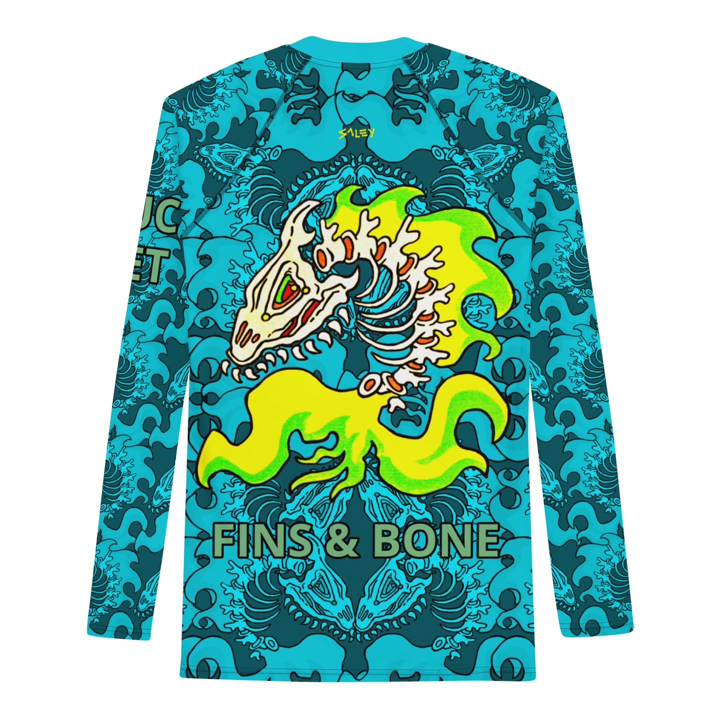 Underwater Fins & Bone Men's Rash Guard