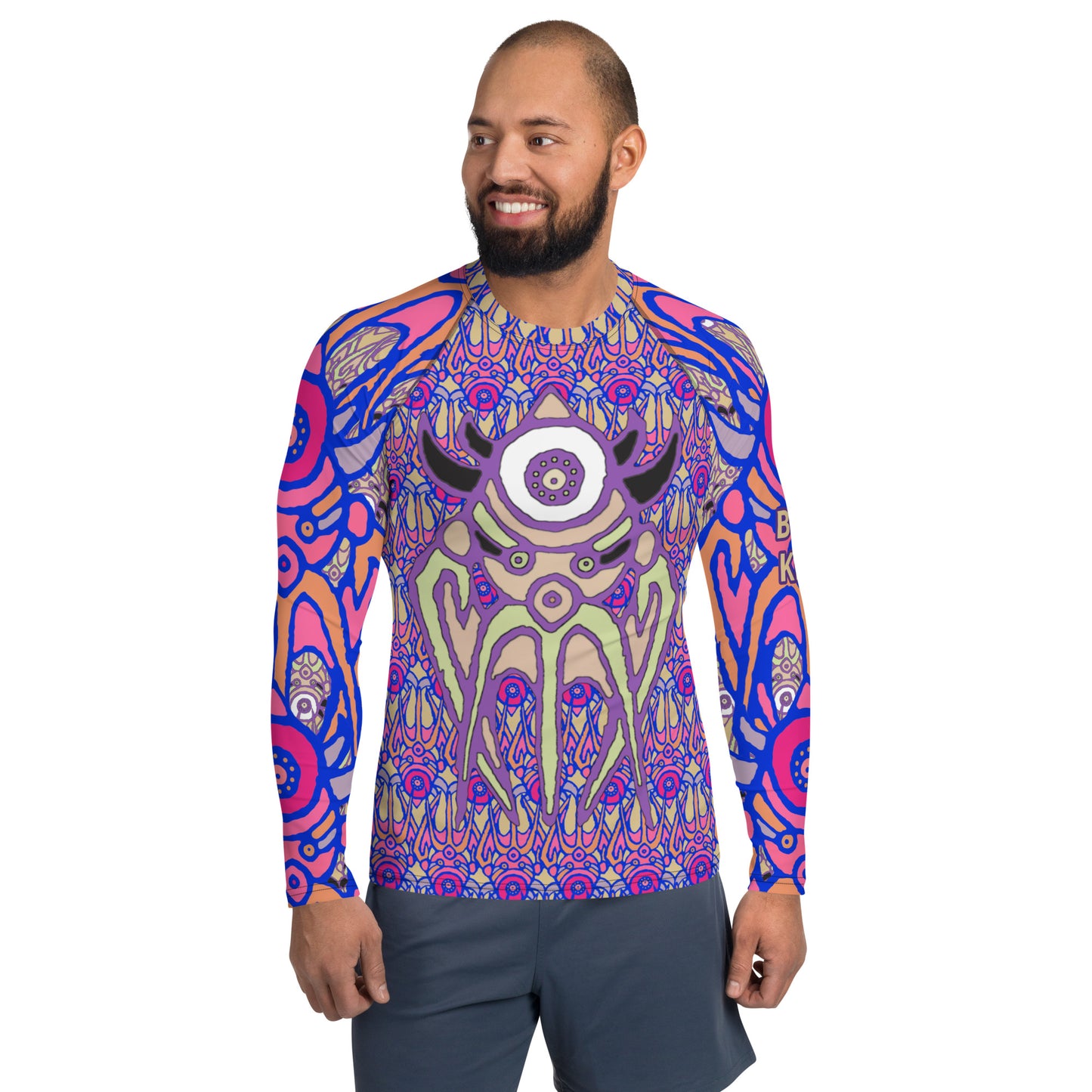 Space Lazer Bucket Men's Rash Guard