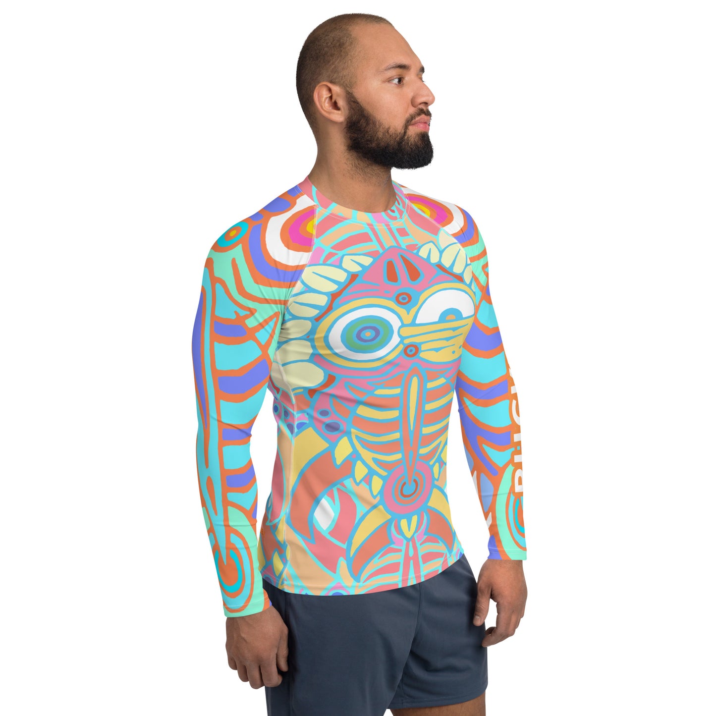 Bucketfish Pile Men's Rash Guard