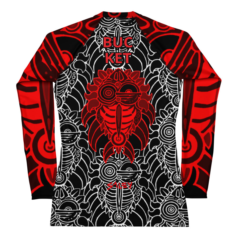 Red Bucket McRib Women's Rash Guard