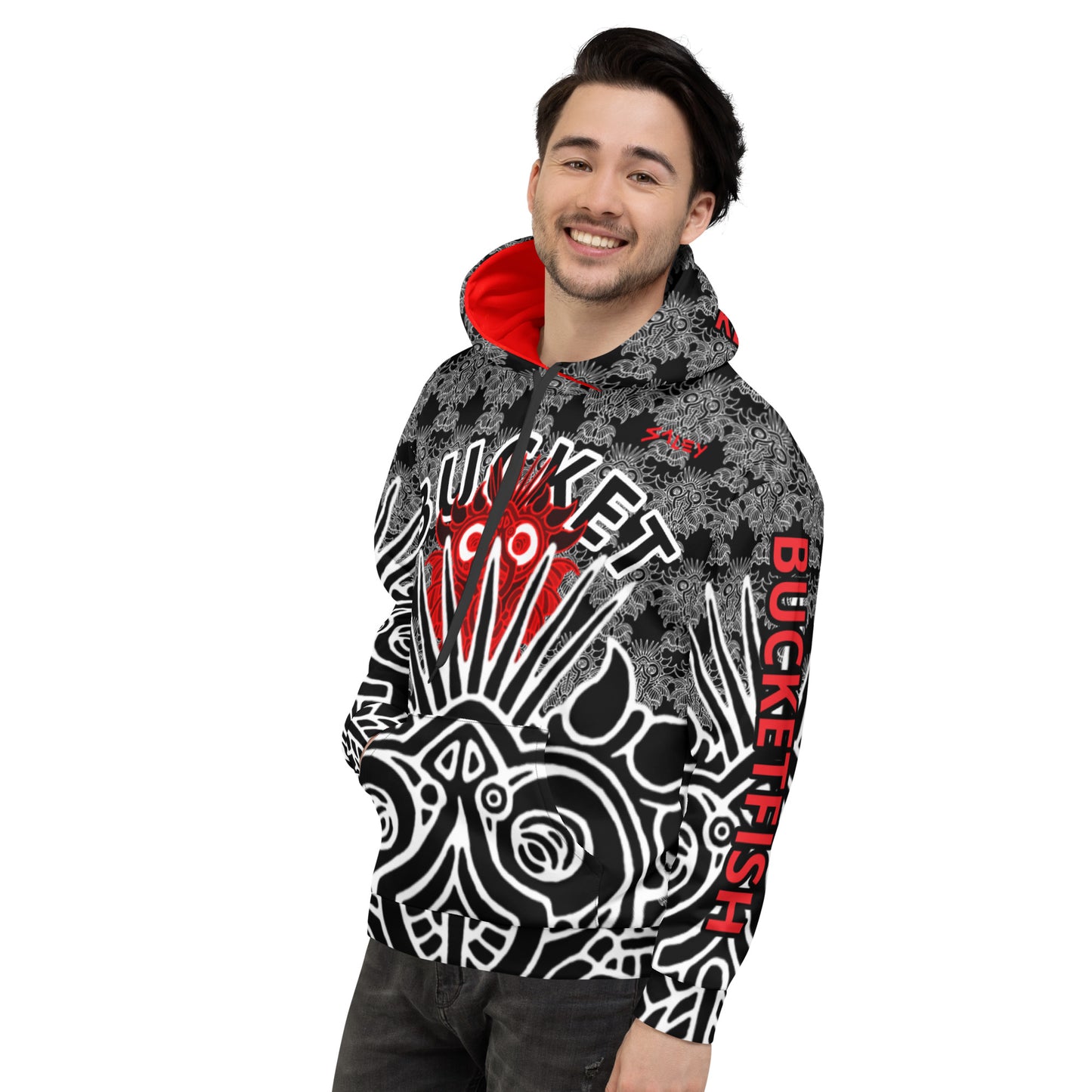 Red Sculpin Bucketfish Unisex Hoodie