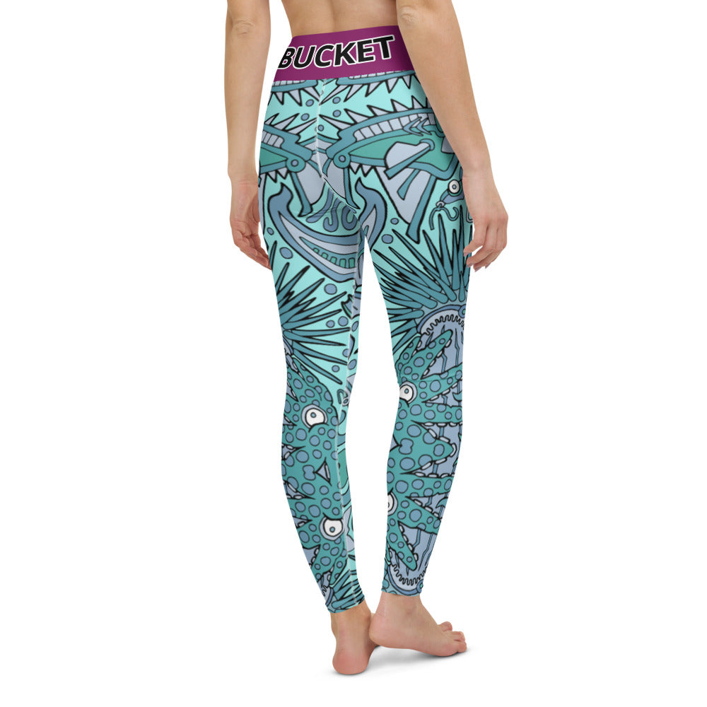 Teal Urchin Leggings