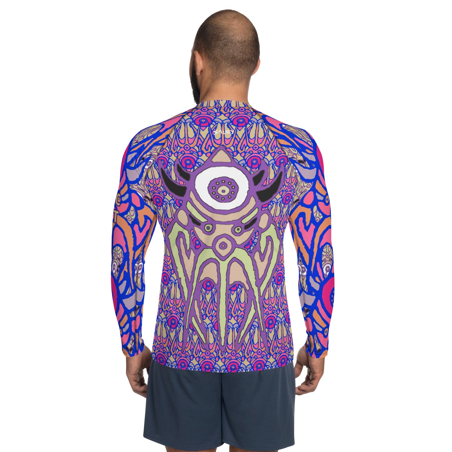 Space Lazer Bucket Men's Rash Guard