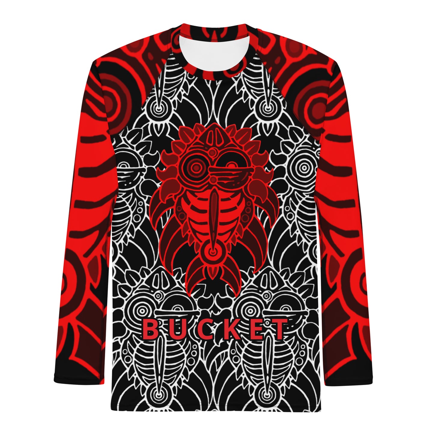 Red Bucket McRib Men's Rash Guard