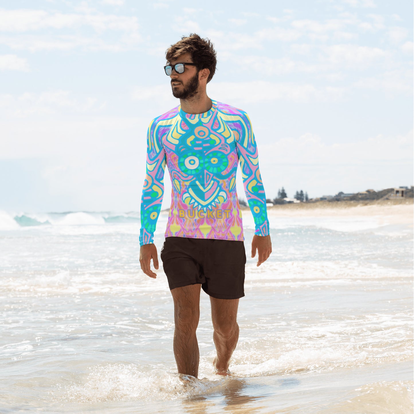 Bucket Love Invasion Men's Rash Guard