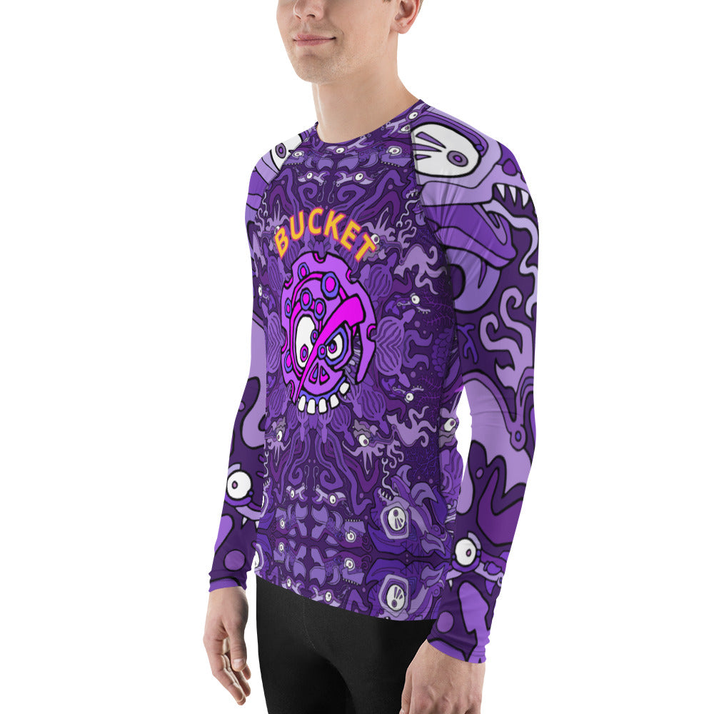 Purple God & Longtooth Men's Rash Guard