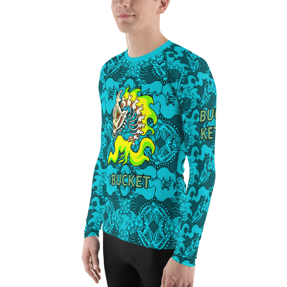 Underwater Fins & Bone Men's Rash Guard