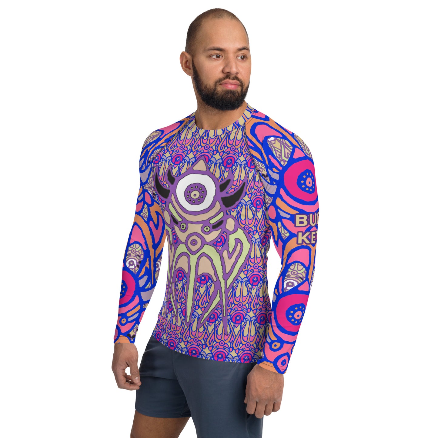 Space Lazer Bucket Men's Rash Guard