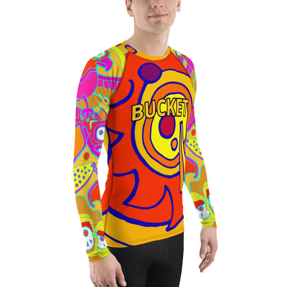 Red Hot Bucket Freebird Men's Rash Guard