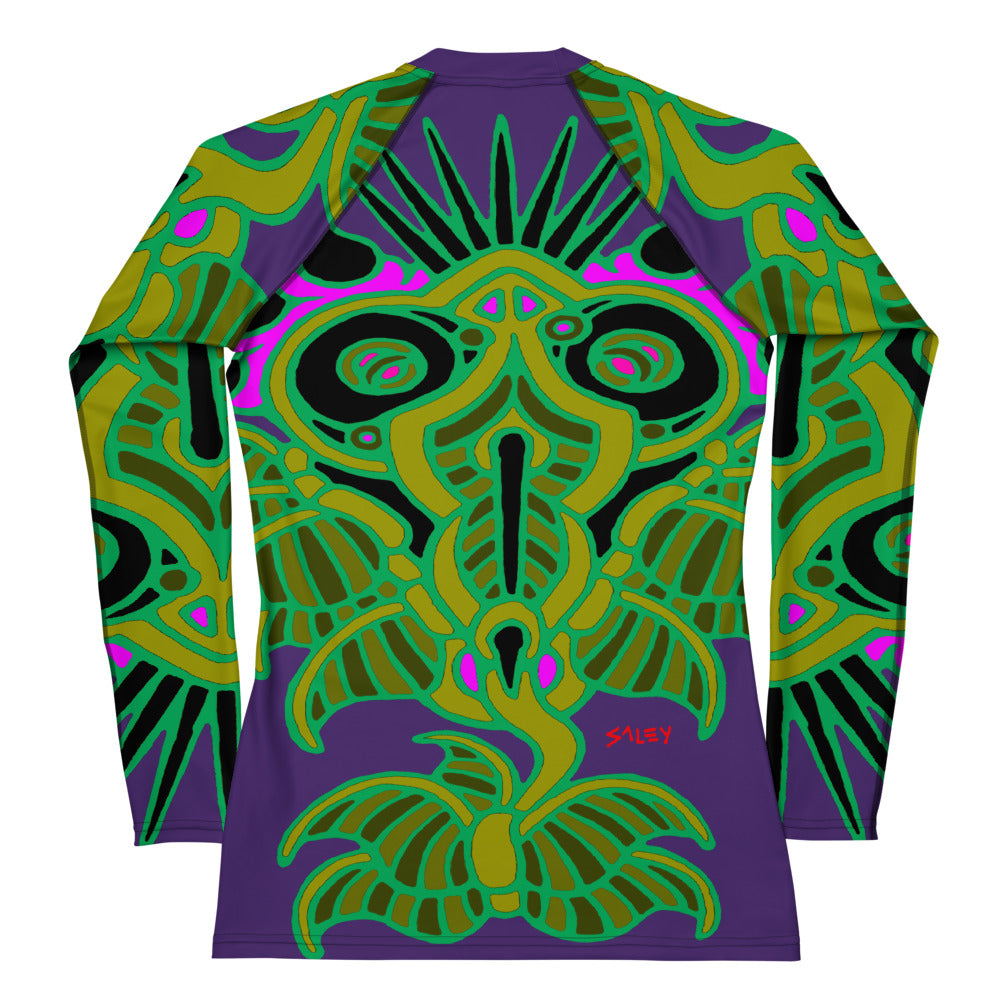 Grape Bucket Sculpin Women's Rash Guard