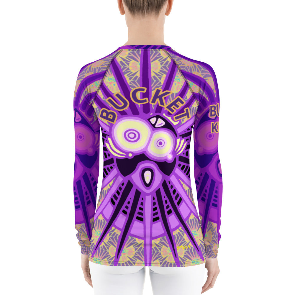 Purple Dream Longtooth Women's Rash Guard