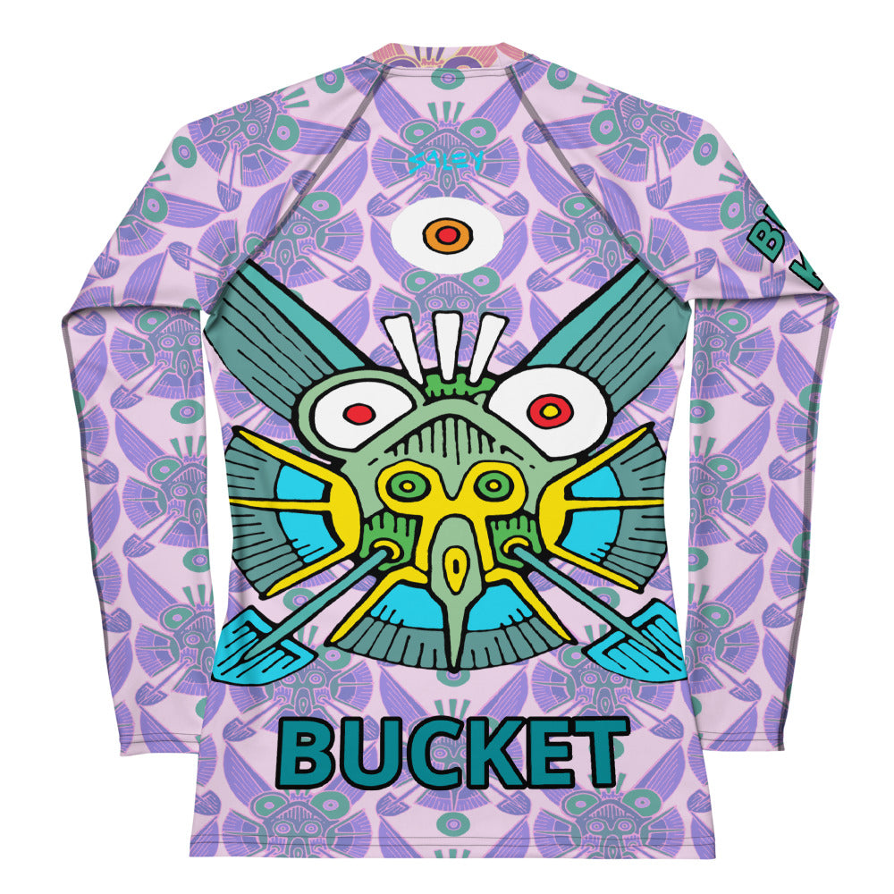 Bucktooth Angel Bucketfish Women's Rash Guard