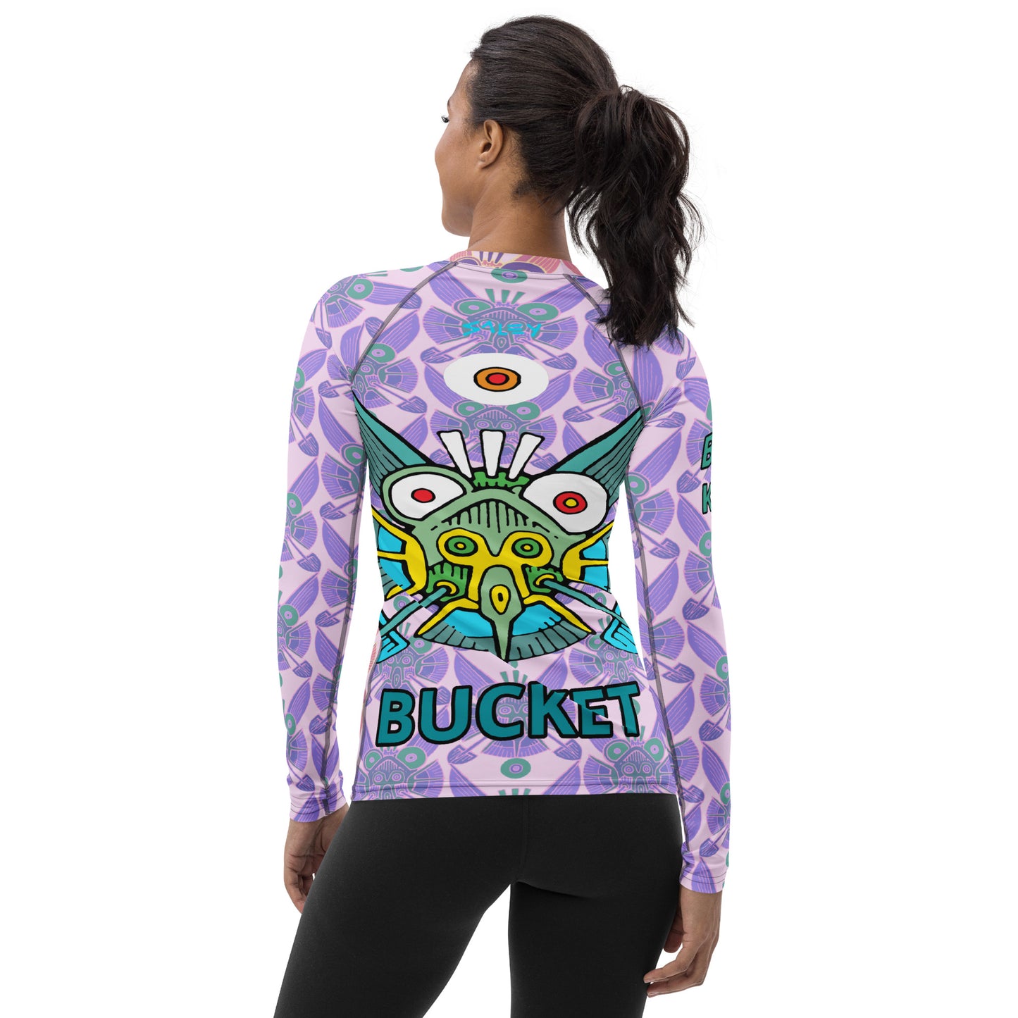 Bucktooth Angel Bucketfish Women's Rash Guard