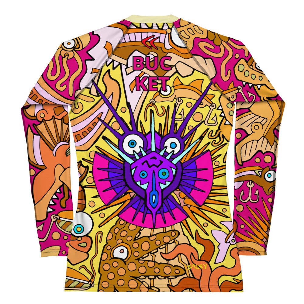 Hot Angel Bucketfish Women's Rash Guard