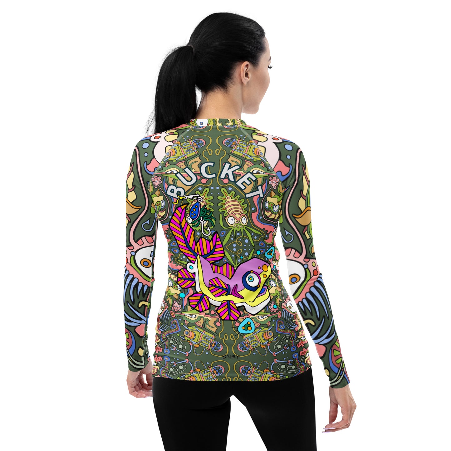 Deep Sea Bucket Invasion Women's Rash Guard