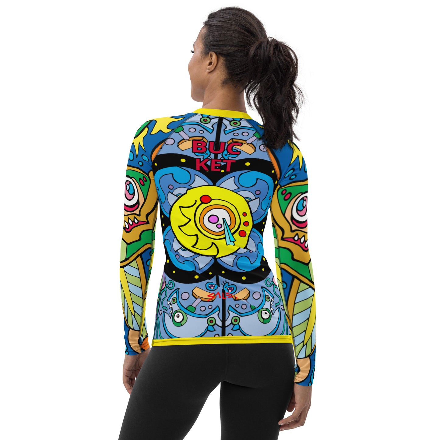 Big Bucket World Highlife Women's Rash Guard