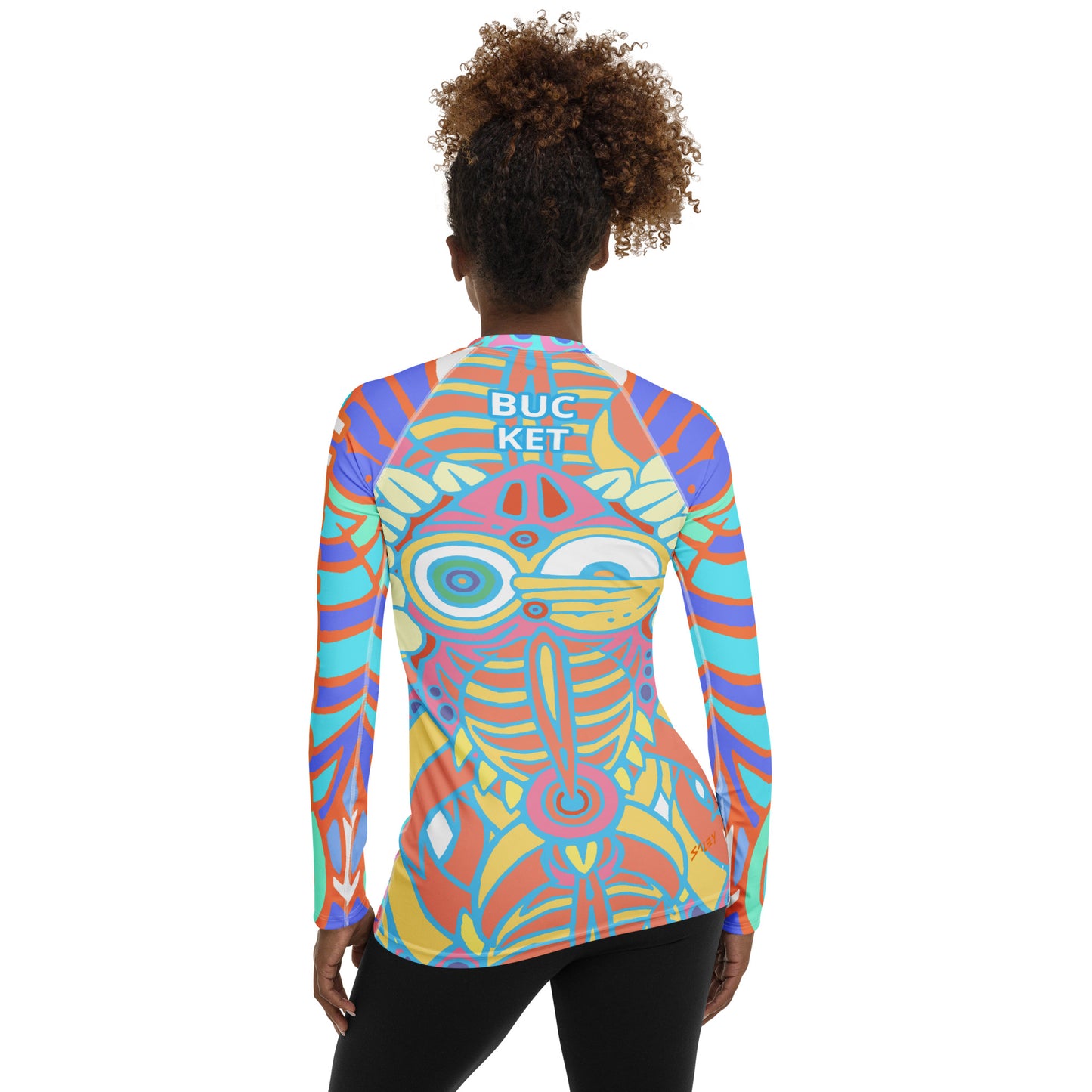 Bucketfish Pile Women's Rash Guard