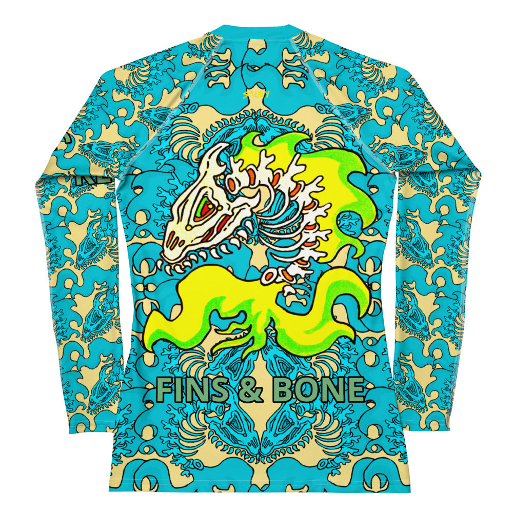 Ivory Fins & Bone Women's Rash Guard