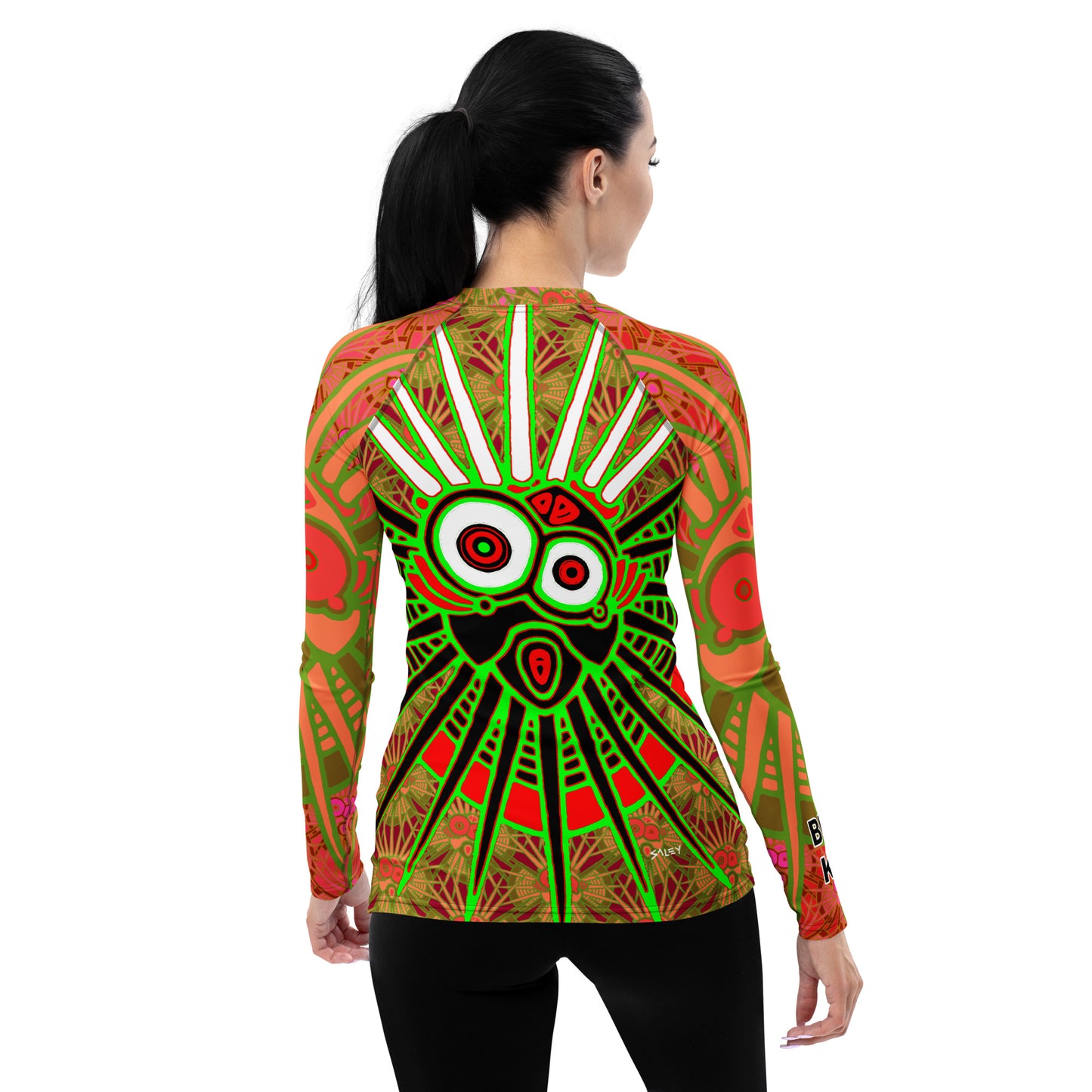 Rose Longtooth Women's Rash Guard