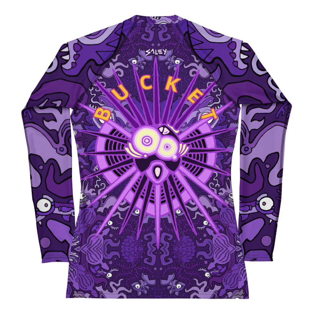 Grape Bucket Moonbeam Women's Rash Guard