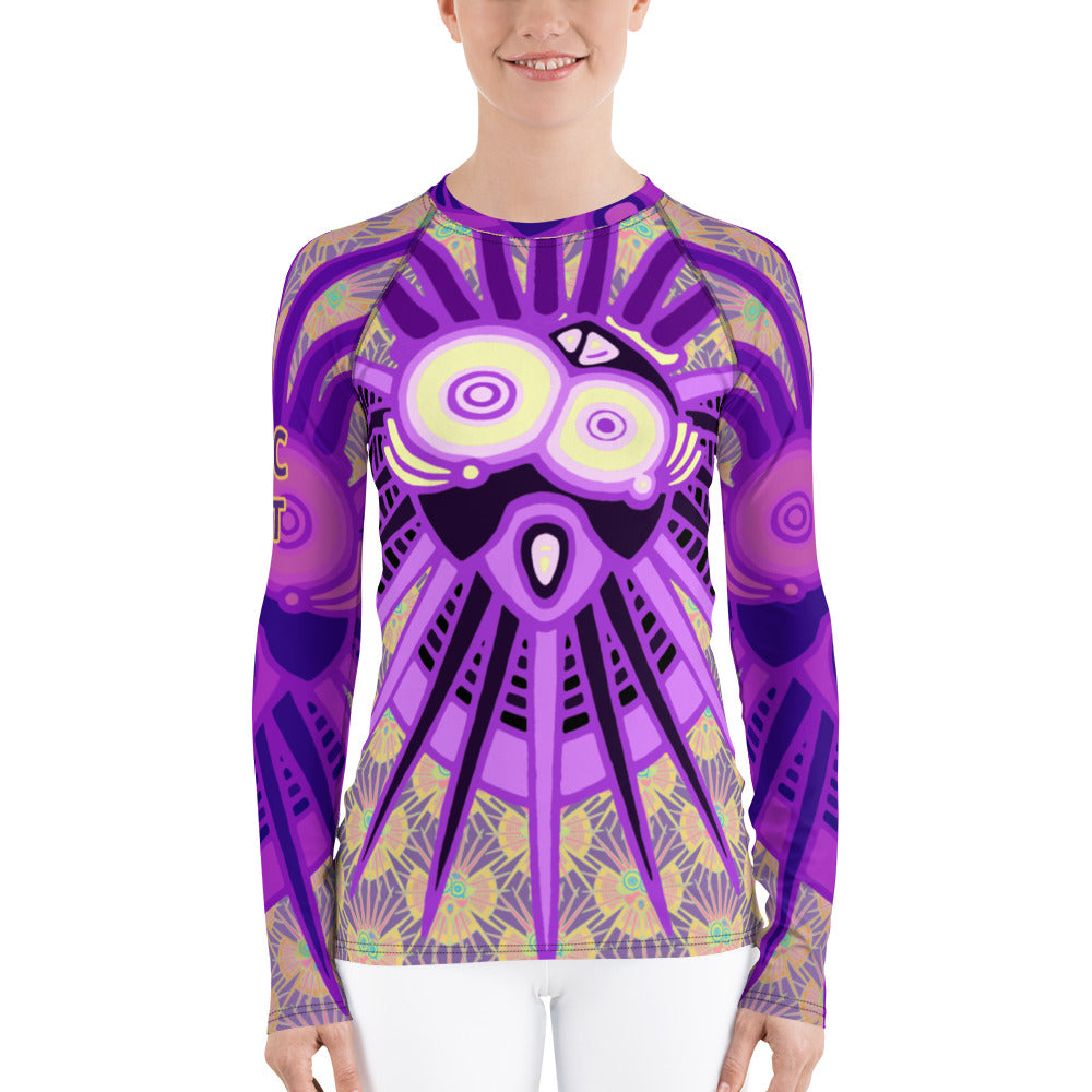 Purple Dream Longtooth Women's Rash Guard