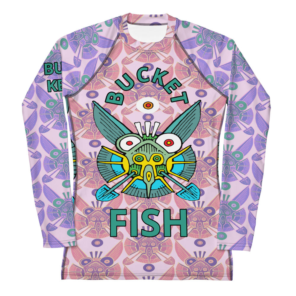 Bucktooth Angel Bucketfish Women's Rash Guard