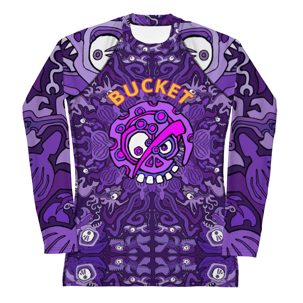 Grape Bucket Moonbeam Women's Rash Guard