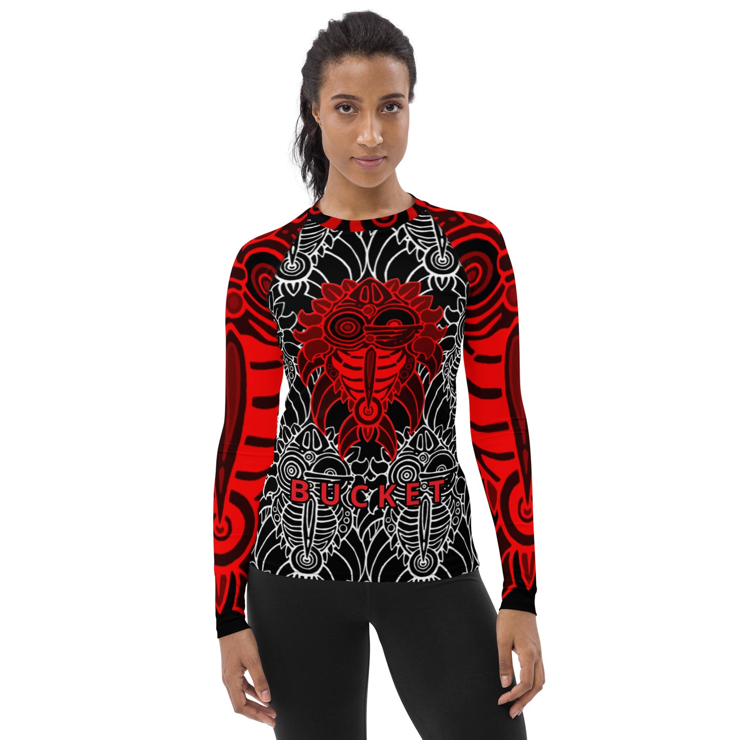 Red Bucket McRib Women's Rash Guard