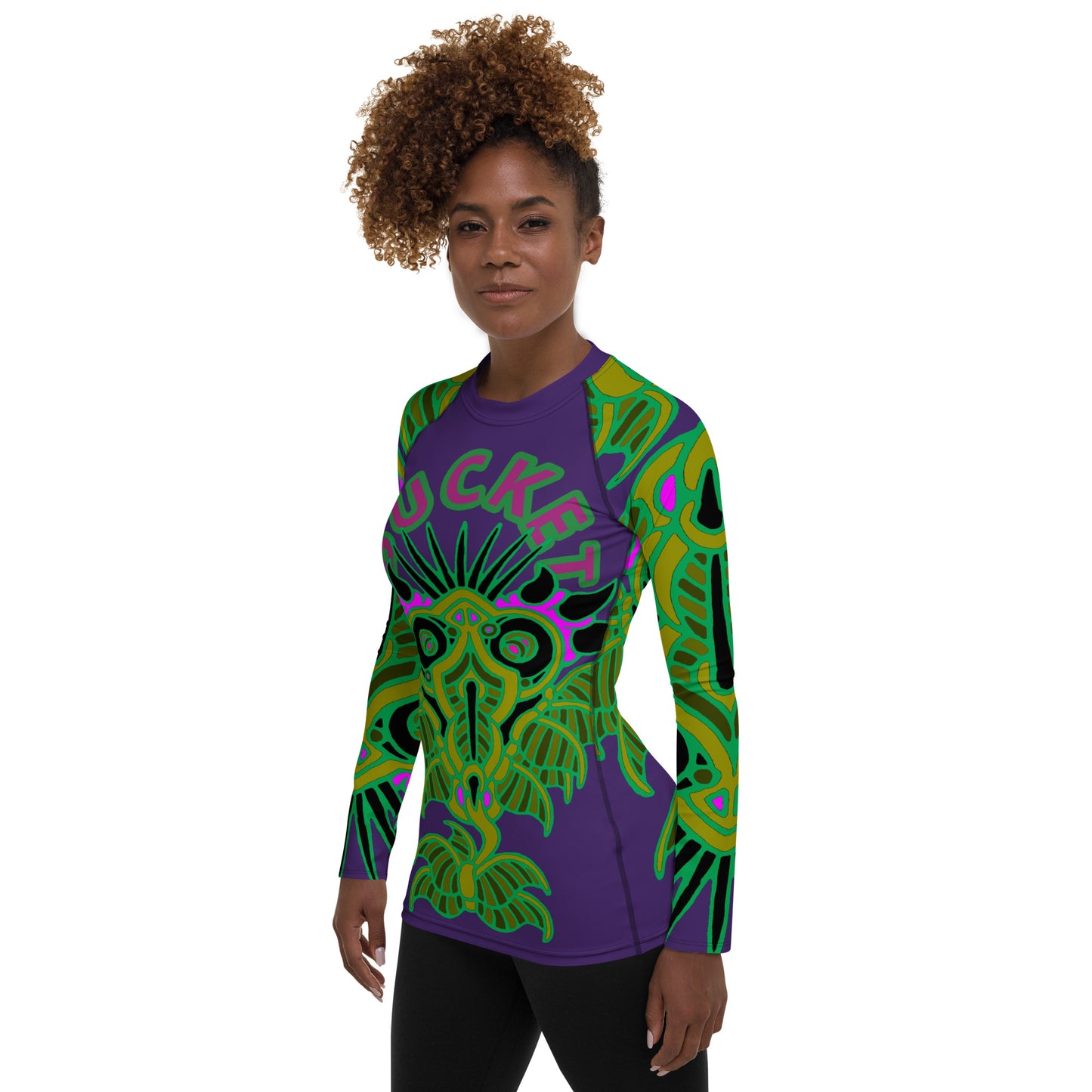 Grape Bucket Sculpin Women's Rash Guard