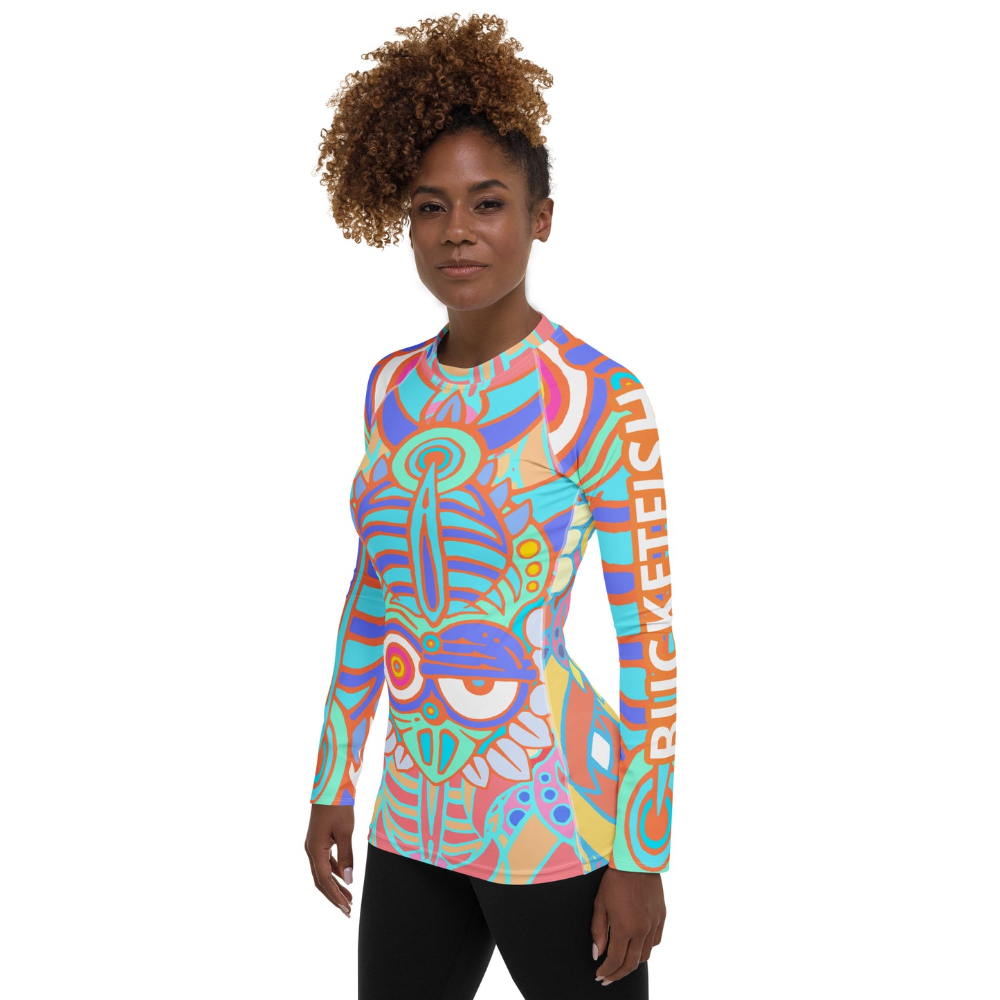 Bucketfish Pile Women's Rash Guard