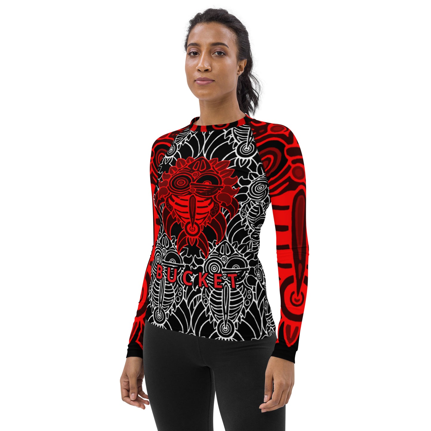 Red Bucket McRib Women's Rash Guard