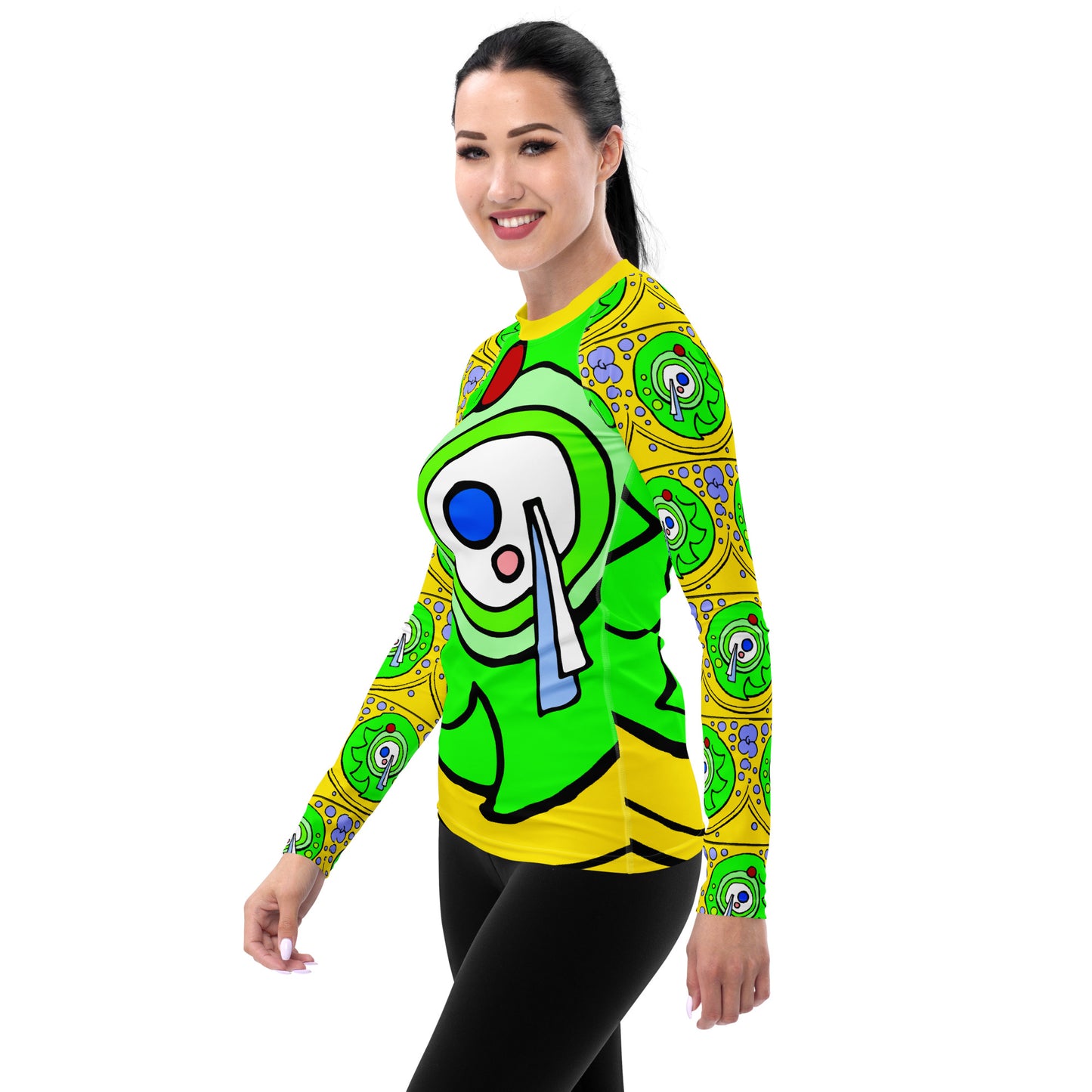 Green Bucket Sun Women's Rash Guard