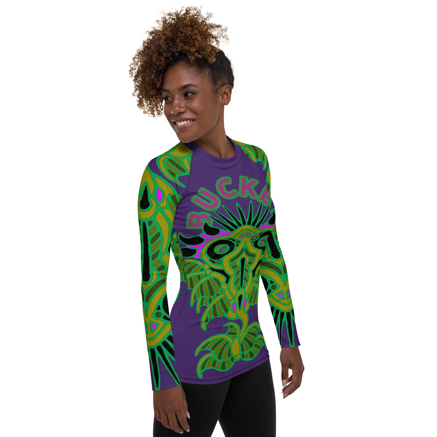 Grape Bucket Sculpin Women's Rash Guard