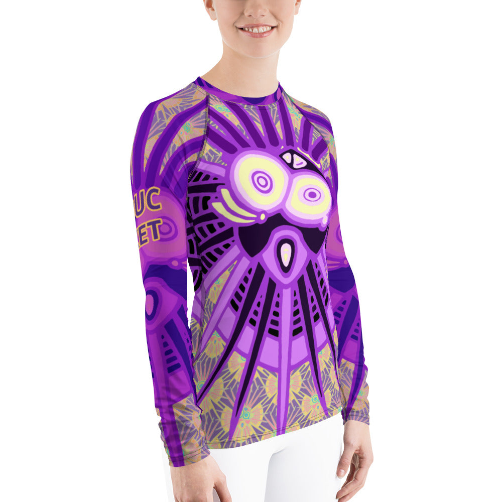 Purple Dream Longtooth Women's Rash Guard