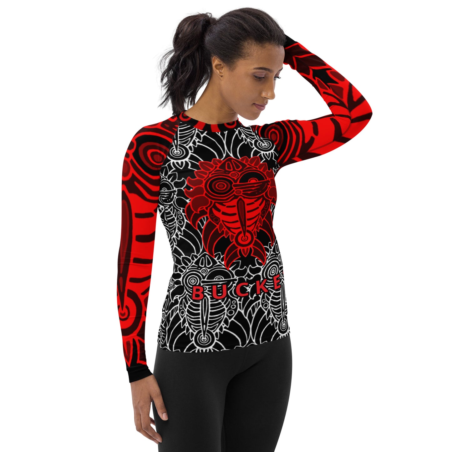 Red Bucket McRib Women's Rash Guard