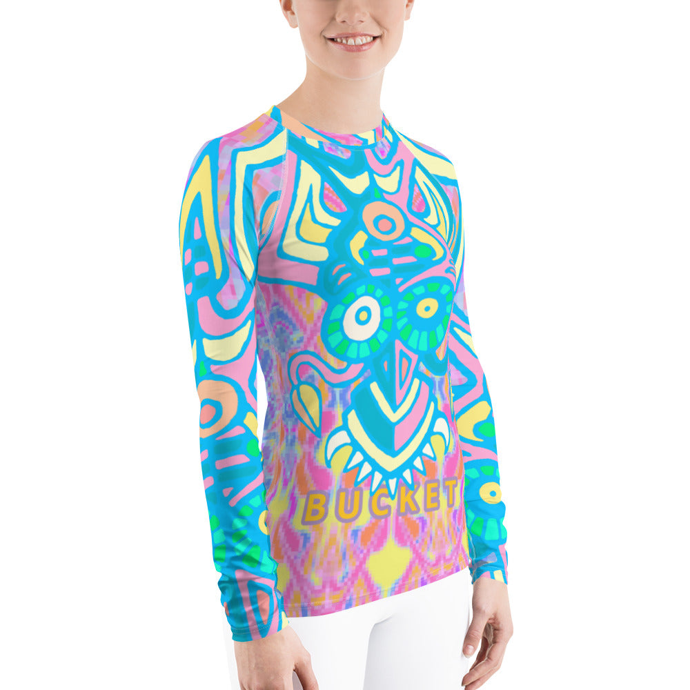 Bucket Love Invasion Women's Rash Guard