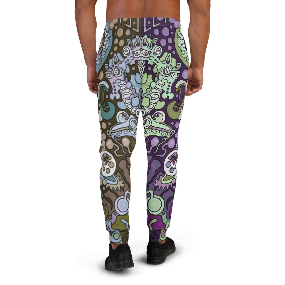 Purple & Green Sweet Yellow Perch Men's Joggers