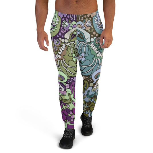 Purple & Green Sweet Yellow Perch Men's Joggers