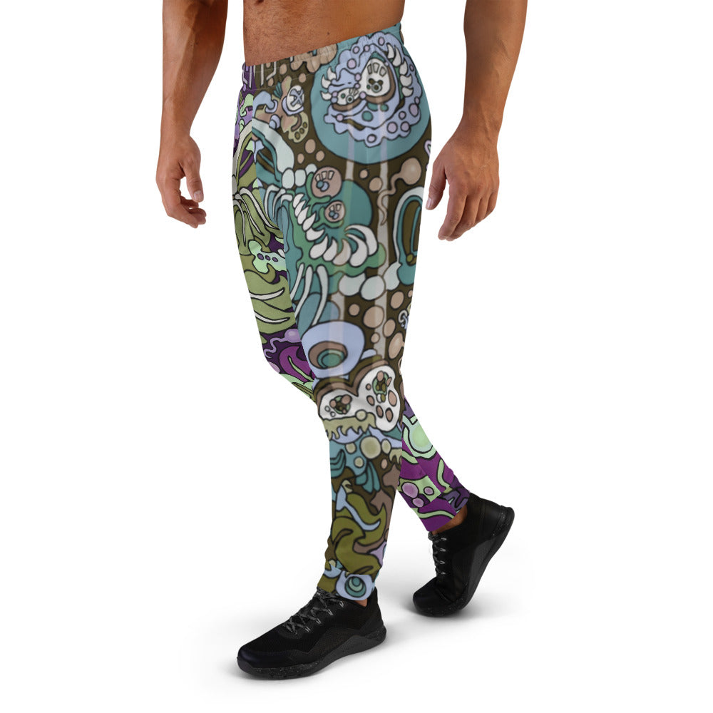 Purple & Green Sweet Yellow Perch Men's Joggers