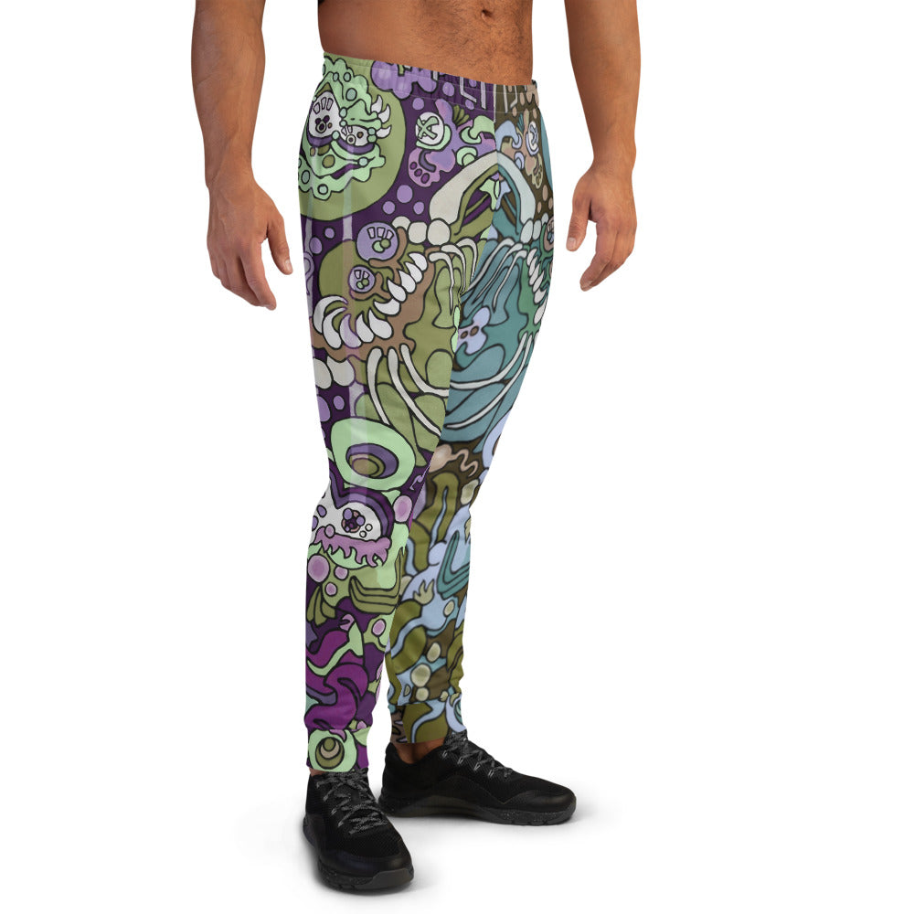 Purple & Green Sweet Yellow Perch Men's Joggers