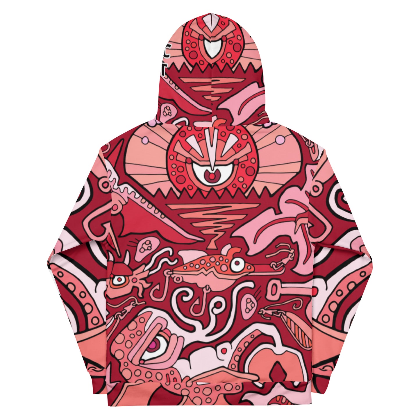 Hot Red Bucket Sun Unisex Hoodie