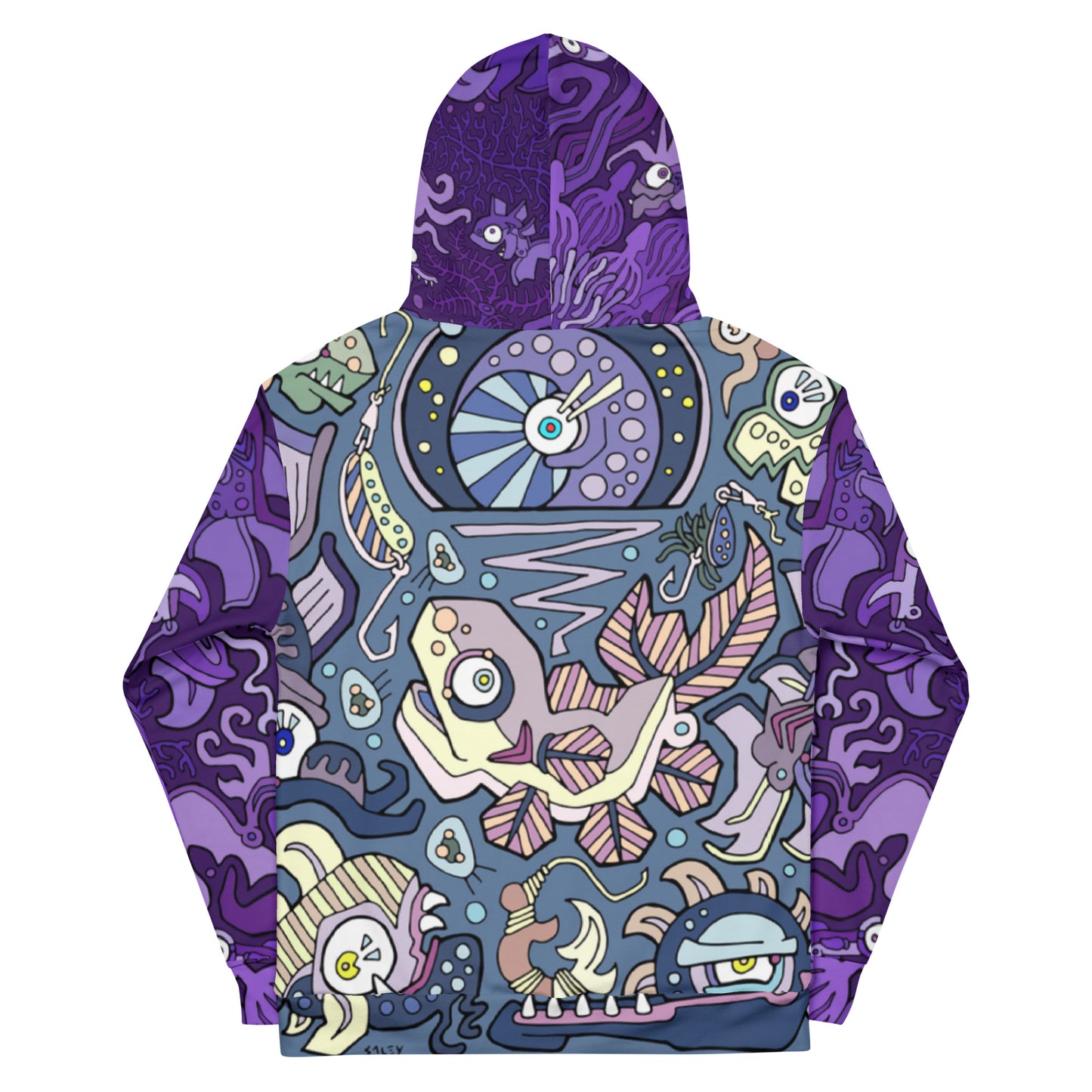 Purple Haze Moon Unisex Hoodie