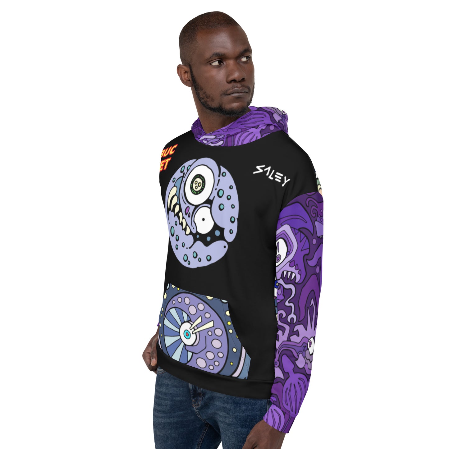 Purple Haze Moon Unisex Hoodie