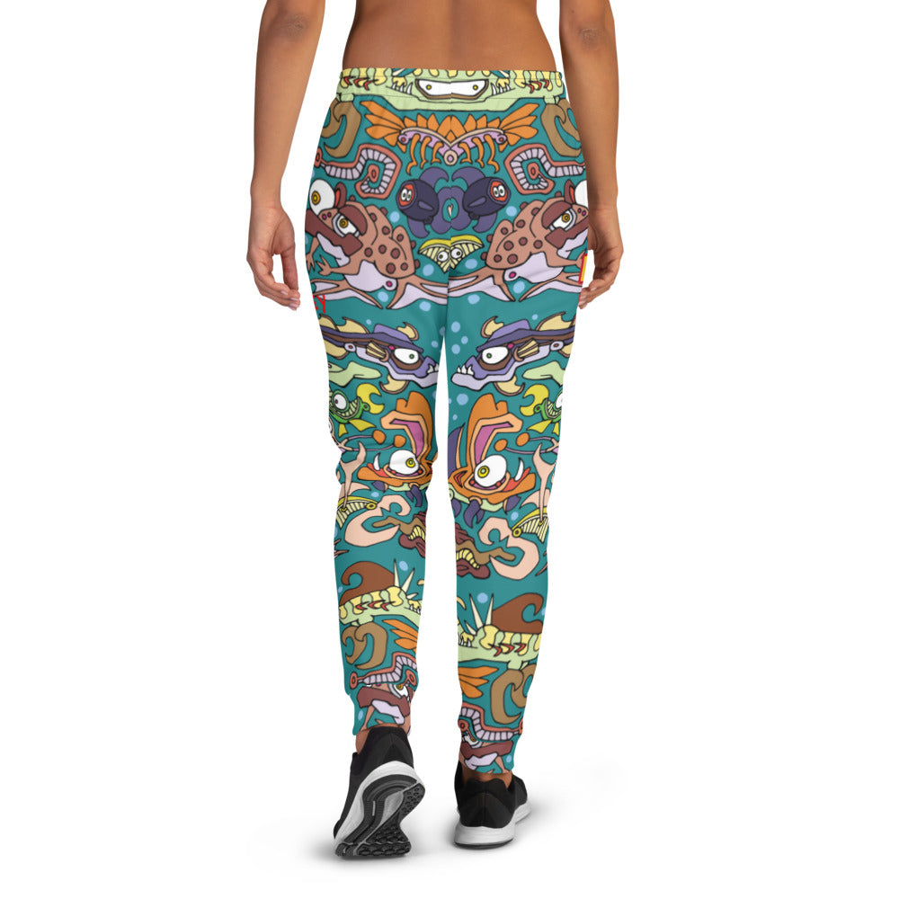 Underwater Bucket Rainbow Women's Joggers