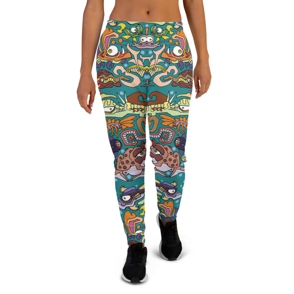 Underwater Bucket Rainbow Women's Joggers