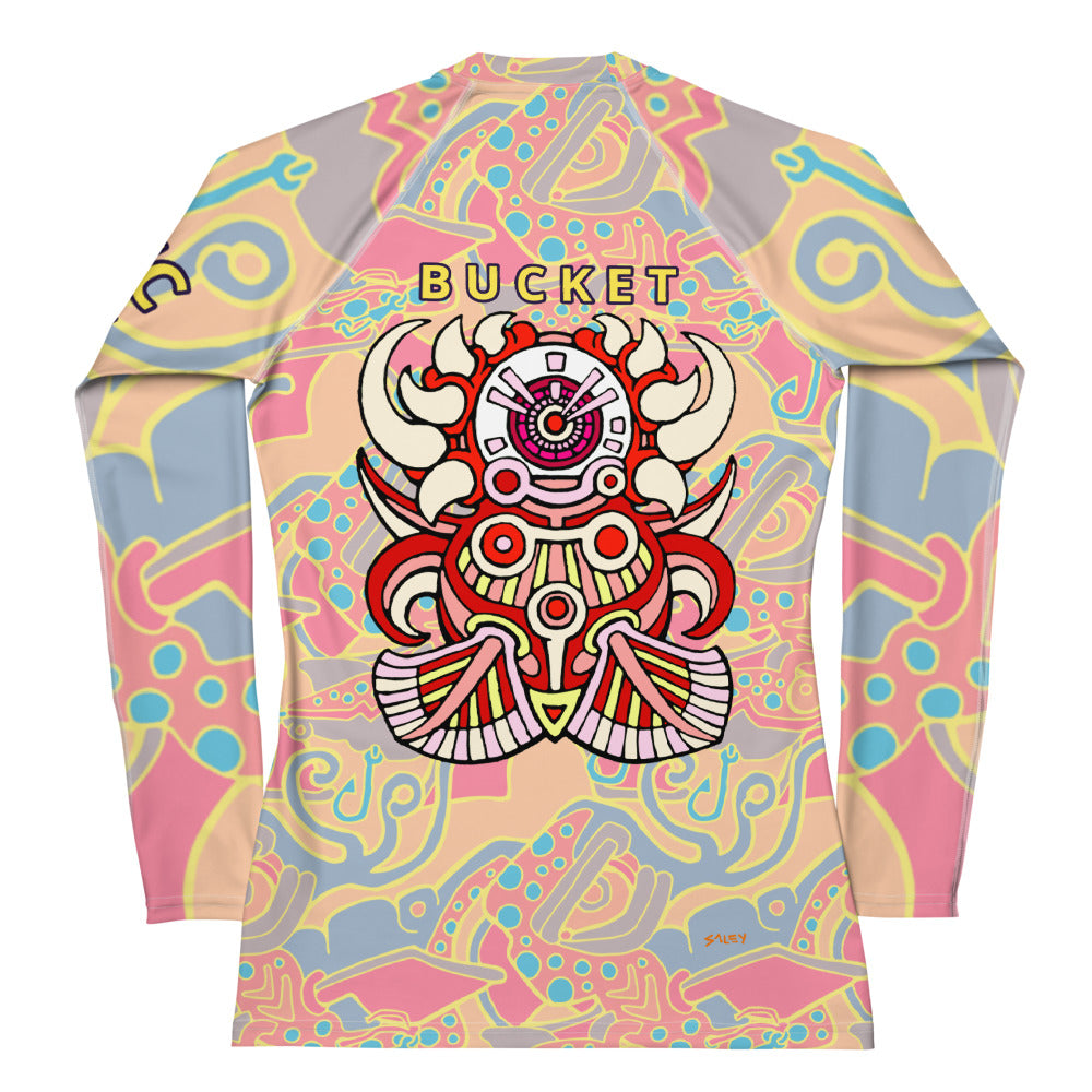 Psychedelic Bucket Women's Rash Guard