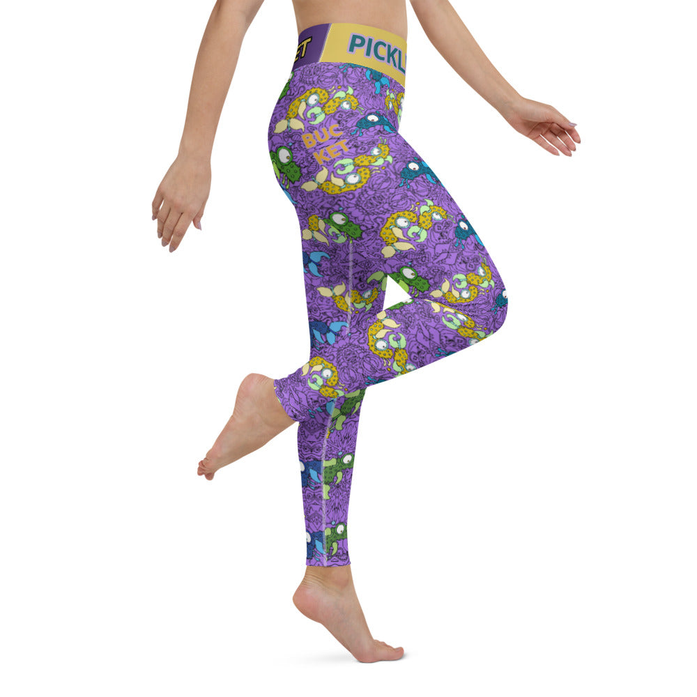 Gold & Purple Picklefish Leggings