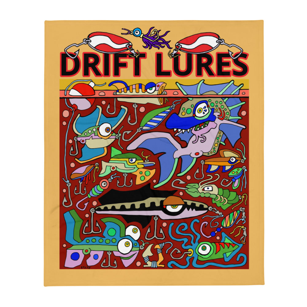 Drift Lures Throw Blanket